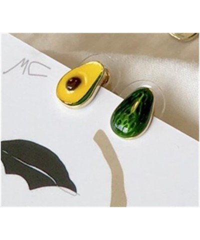 Green Fruit Avocado Stud Earrings for Women Girl - Small Cute Hypoallergenic Earrings for Girls Women Kids Gifts Green Avocad...