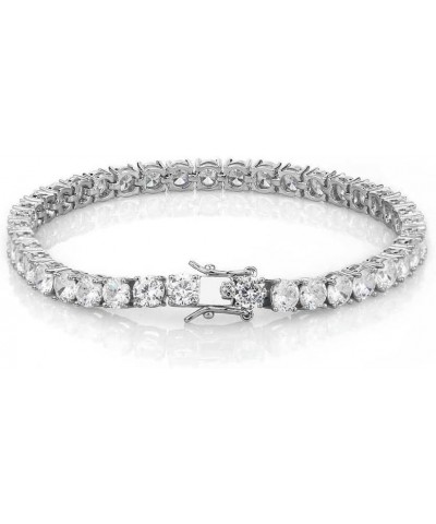 Tennis Bracelet Iced Out Diamond Bracelet Prong-Setting 5A Cubic Zirconia Bracelet for Men Women 3mm 4mm 5mm 6mm, 6.5/7/8/9 I...