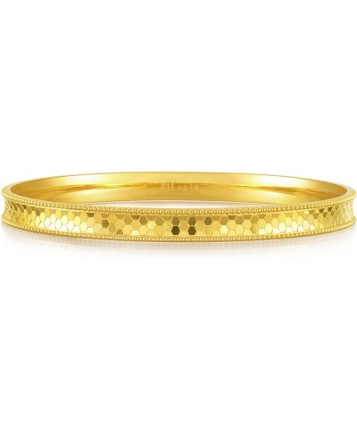 999.9 24K Solid Gold Price-by-Weight Gold Dazzling Mirror Gold Slip-On Bangle for Women 93176K Approx. 0.78tael (~29.19g) $99...