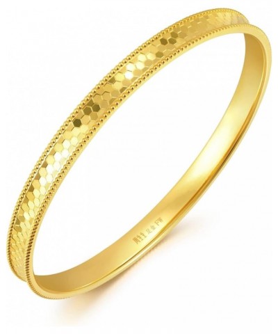 999.9 24K Solid Gold Price-by-Weight Gold Dazzling Mirror Gold Slip-On Bangle for Women 93176K Approx. 0.78tael (~29.19g) $99...