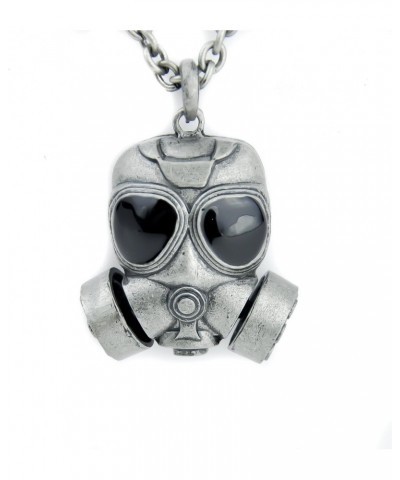 Black Ops Gas Mask Necklace Bio Hazard Cyber Pendant $11.39 Necklaces