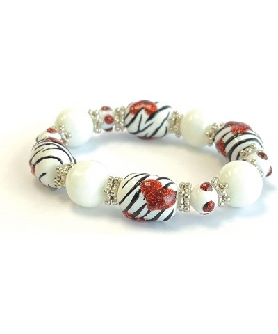 Valentine Bracelet - Heart Bracelet For Women Girls Black White Heart $9.20 Bracelets