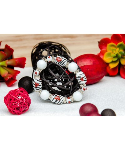 Valentine Bracelet - Heart Bracelet For Women Girls Black White Heart $9.20 Bracelets