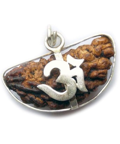 Choose Your Original Lab Certified Rudraksha 1 To 13 Mukhi Ganesha Gauri Shankar Silver Plated Pendant Astrological Shiva Jew...