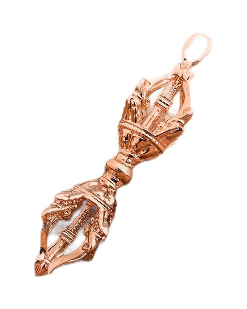 Tibetan Treasures - 10K Gold Vajra Pendant, Symbol of Power and Wisdom… 10K Rose Gold L $157.32 Pendants