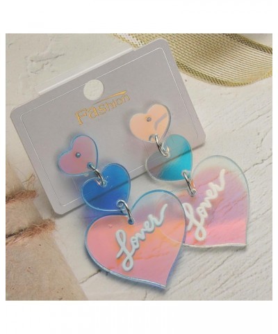 Lover Pink Heart Taylor Earrings Cute Dangle Drop Heart-Shaped TS earrings Friendship Earrings Accessories Trendy Stuff Gifts...