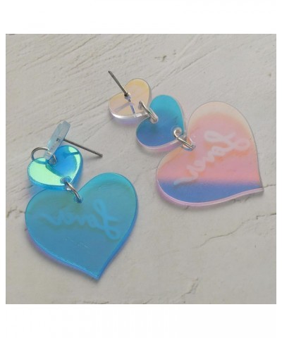 Lover Pink Heart Taylor Earrings Cute Dangle Drop Heart-Shaped TS earrings Friendship Earrings Accessories Trendy Stuff Gifts...