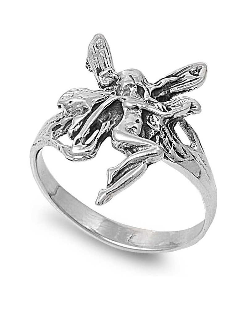 925 Sterling Silver Fairy Goddess Ring $11.28 Rings