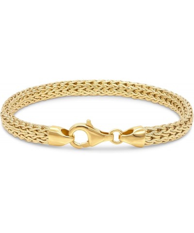 Bali Dragon Bone Tulang Naga Chain/Borobudur Chain/Paddy Chain Gold Plated Sterling Silver 925 Chain Bracelet Women Men Drago...