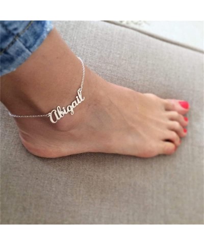 Name Anklet Personalized,Name Anklets for Women ,Custom Anklet,Ankle Bracelet with Name,Anklet Bracelets With Names ,18K Gold...