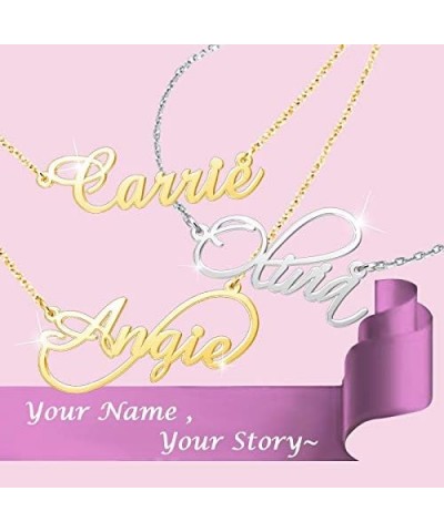 Custom Name Necklaces for Women Sterling Silver Personalized Jewelry Bridget $17.10 Necklaces