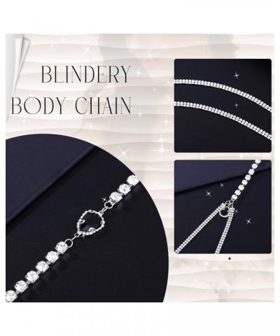 Rhinestone Body Chain Crystal Body Jewelry Shining Body Chains Luxury Rhinestone Waist Body Chain Festival Party Body Jewelry...