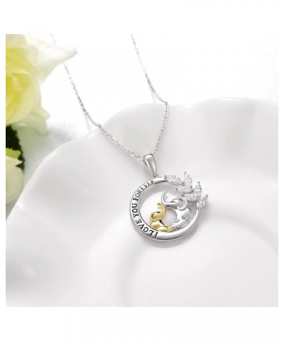 Elephant/Cat/Turtle 925 Sterling Silver Pendant Necklaces Gifts for Women Teen Girls Elephant 1 $11.00 Necklaces