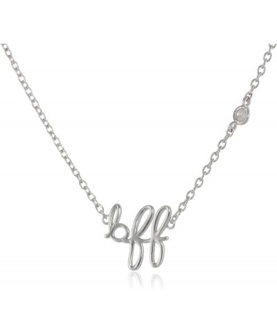 Syd by SE "BFF" Necklace with Diamond Bezel White $34.16 Necklaces