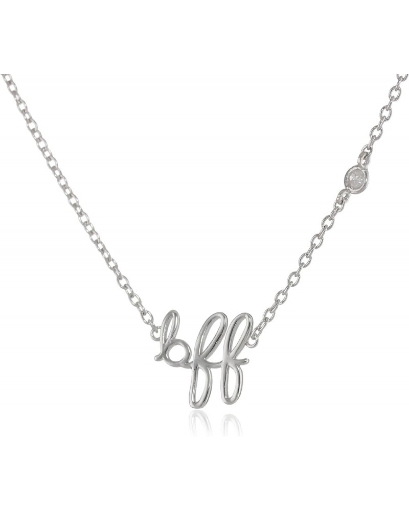 Syd by SE "BFF" Necklace with Diamond Bezel White $34.16 Necklaces