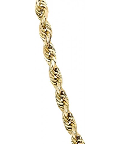 18K Yellow Gold 1.5MM, 1.8MM, 2MM, 2.5MM, 3MM, 4MM, or 5MM Diamond Cut Rope Chain Necklace Unisex Sizes 16"-30 3MM 24.0 Inche...