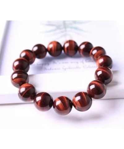 1PC Natural Tiger Eye Stone Bracelet Beaded Strand Bracelets Suitable for Most Men and Women Accessories (Diameter : 14mm, Me...