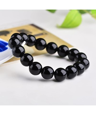 1PC Natural Tiger Eye Stone Bracelet Beaded Strand Bracelets Suitable for Most Men and Women Accessories (Diameter : 14mm, Me...