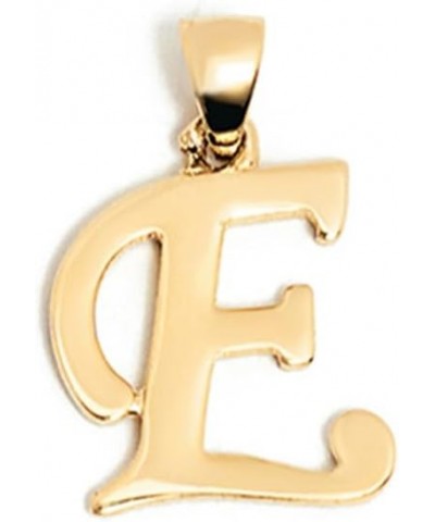 14K Solid Gold Initial Pendant for Women | Alphabet Letter Charms, A-Z, All Letters E $52.07 Pendants