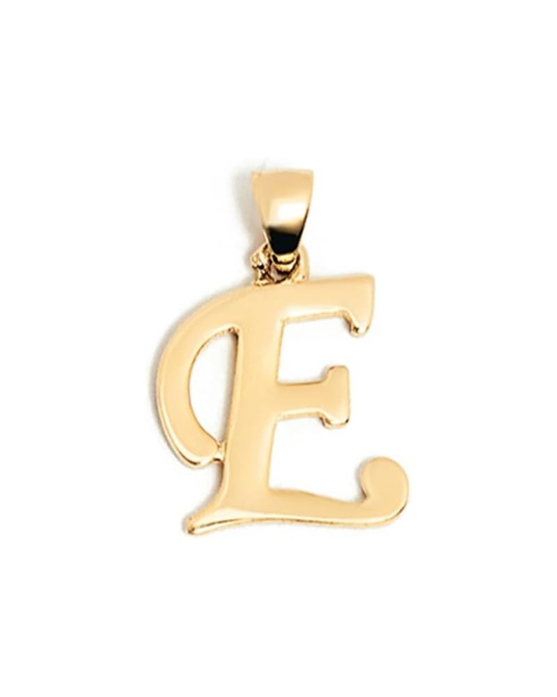 14K Solid Gold Initial Pendant for Women | Alphabet Letter Charms, A-Z, All Letters E $52.07 Pendants