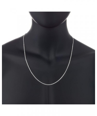 2.3mm Solid .925 Sterling Silver Square Box Chain Necklace 24.0 Inches $33.32 Necklaces