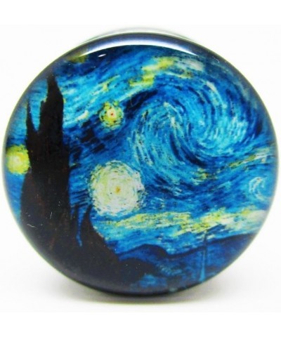 A Starry Night Ear Plugs - Acrylic Screw-On - New - 14 Sizes - Pair 9/16" (14mm) $9.69 Body Jewelry