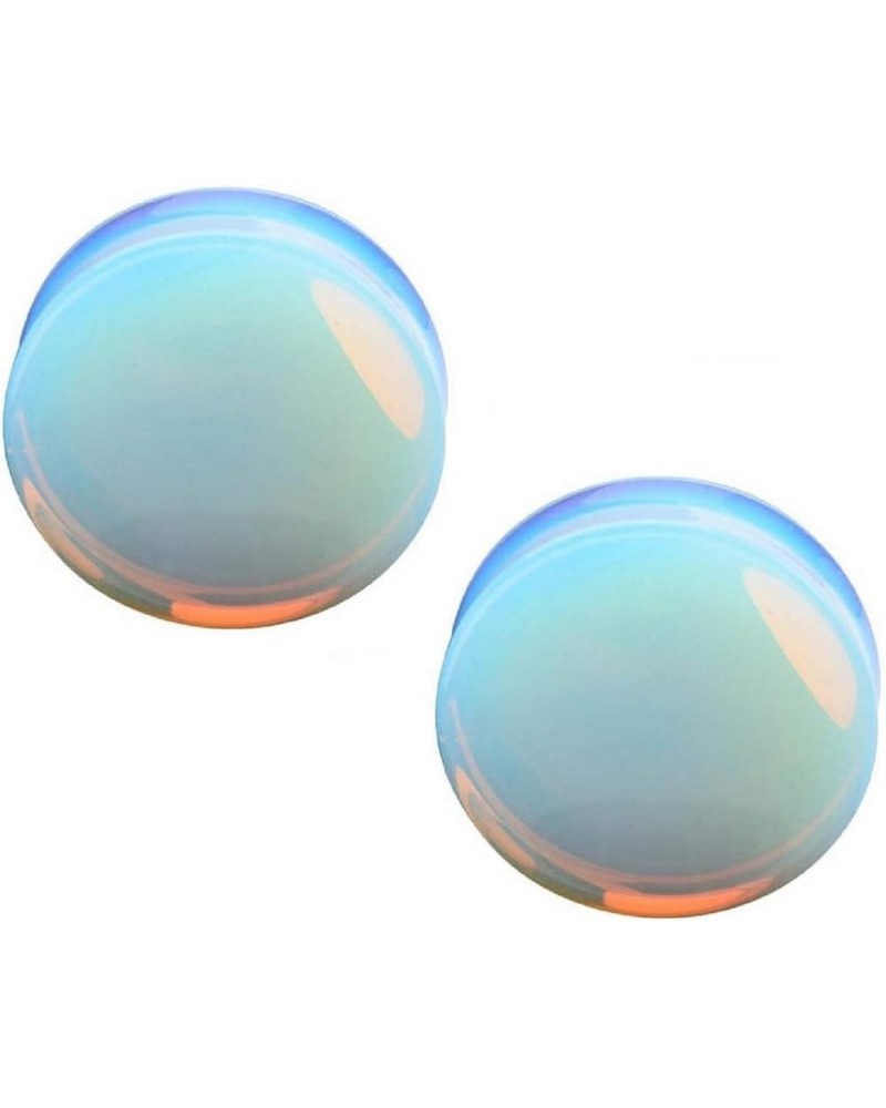 Opalite Concave Double Flared Saddle Plugs, Sold as a Pair 10mm (00GA) $9.53 Body Jewelry