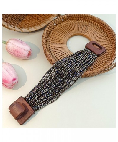 Multi Layers Seed Beads Wide Bangle Strand Bracelet for Women (BR1167)… BR1167-Ancient Bronze $10.90 Bracelets