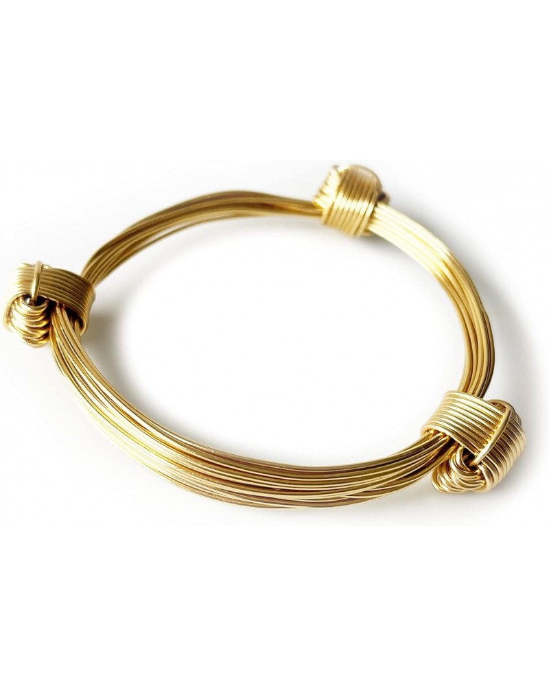 Elephant Knot Bracelet - 3 Knot GOLD Color Metal V1 made in Zimbabwe $19.04 Bracelets