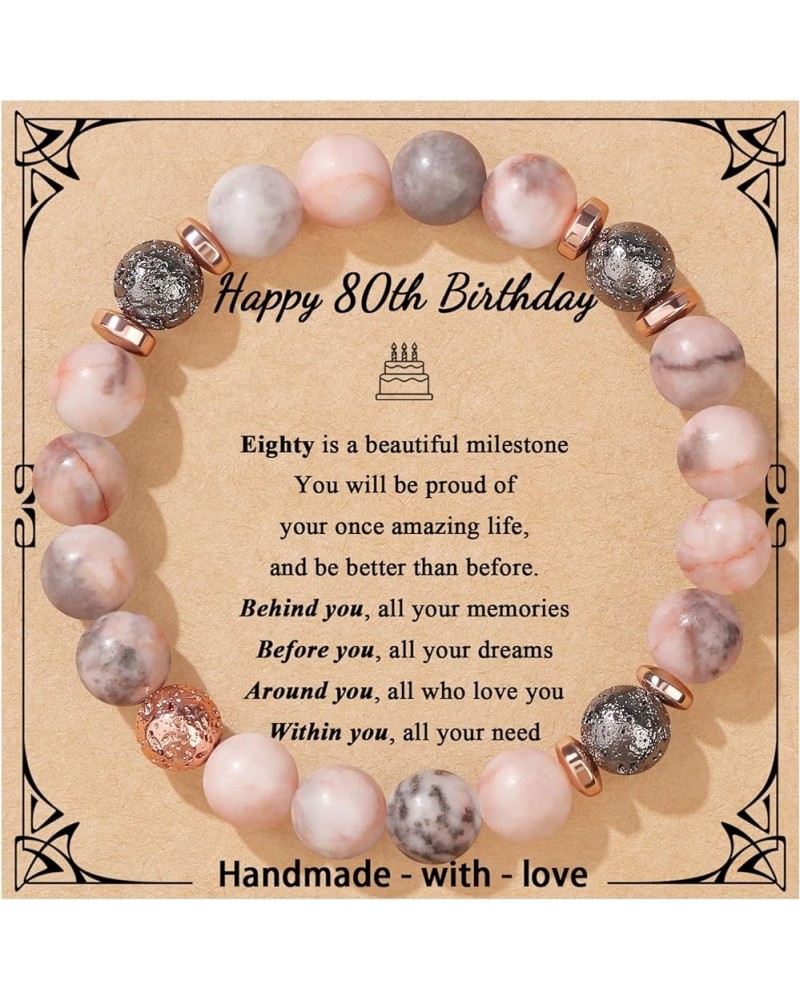 Birthday Gifts for Women Girls Natural Stones Bracelets 13 16 18 21 30 40 50 60 70 80 Year Old Happy Birthday Gifts for Girls...