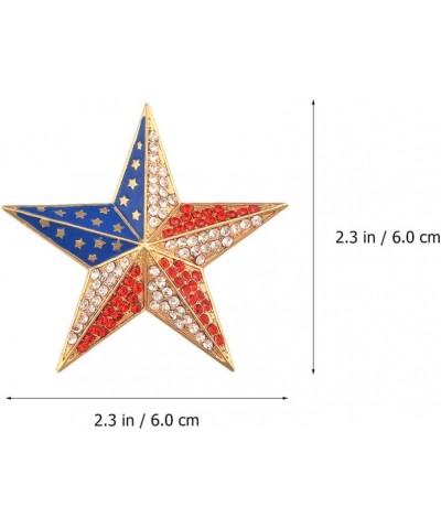 2pcs American Flag Brooch Wedding Star Brooches Costume Jewellery Broch American Flag Lapel Pin American Brooch American Flag...