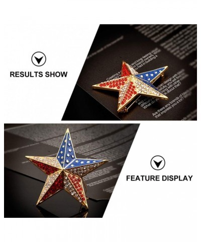 2pcs American Flag Brooch Wedding Star Brooches Costume Jewellery Broch American Flag Lapel Pin American Brooch American Flag...