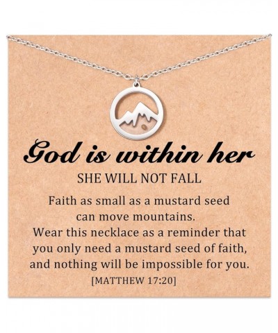 Real Mustard Seed Necklace, Christian Gifts for Women Faith Jewelry Gift, Inspirational Christian Religious Gifts for Women T...