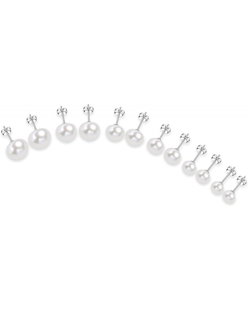 S925 Sterling Silver Half-Round Button Shape Freshwater Pearl Stud Earring | 14k Gold Palted | Jewelry 11-12mm AAAA $9.15 Ear...