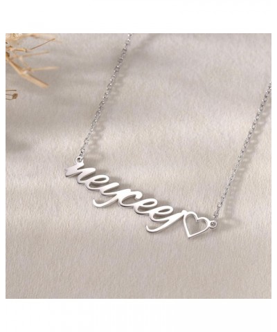 Custom Name Necklace Personalized Sterling Silver Necklaces for Women Customized Name Necklaces Pendant Jewelry Gifts for Wom...