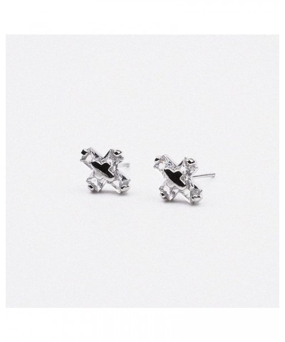 Cross Earrings, 925 Sterling Silver Earrings AAA+ Cubic Zirconia Tiny Cross Stud Earrings for Women & Girls White $5.60 Earrings