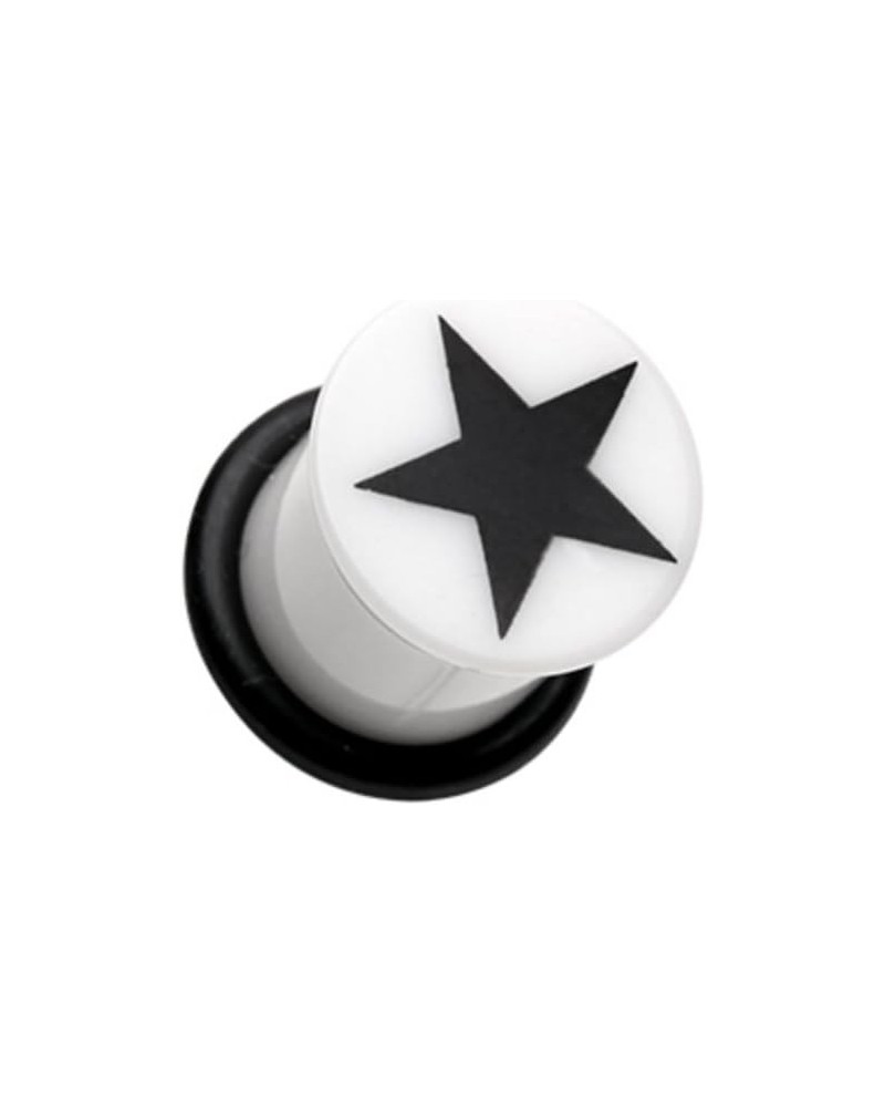 Star Acrylic Single Flared WildKlass Ear Gauge Plug (Sold as Pairs) $10.06 Body Jewelry