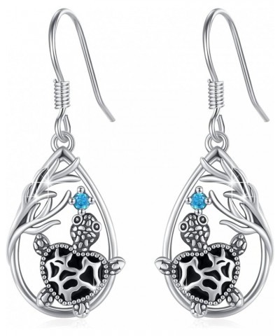 Cat/Butterfly/Evil Eye/Skull/Celtic Knot Cross Dragonfly Earrings for Women Girls, 925 Sterling Silver Dangle Drop Hooks Earr...