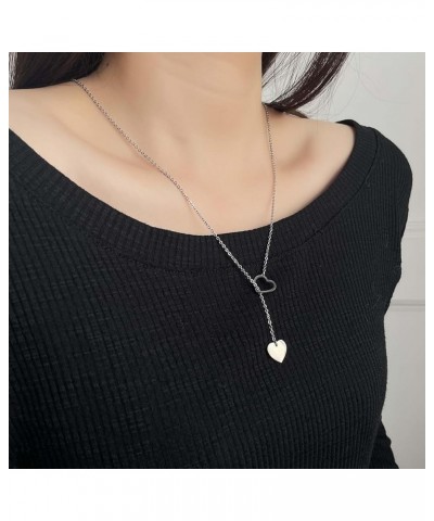 Lariat Necklace for Women Gold Star Necklace for Women Y Lariat Heart Pendant Necklace Jewelry Gift 382-S $7.13 Necklaces