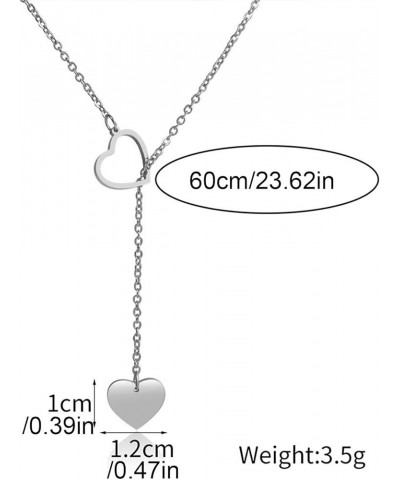 Lariat Necklace for Women Gold Star Necklace for Women Y Lariat Heart Pendant Necklace Jewelry Gift 382-S $7.13 Necklaces