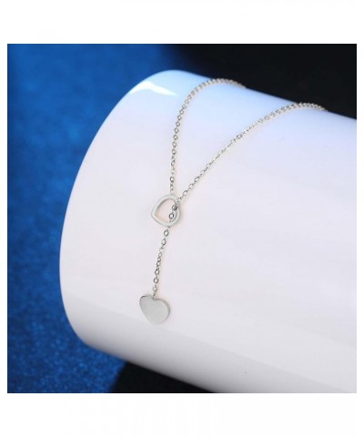 Lariat Necklace for Women Gold Star Necklace for Women Y Lariat Heart Pendant Necklace Jewelry Gift 382-S $7.13 Necklaces