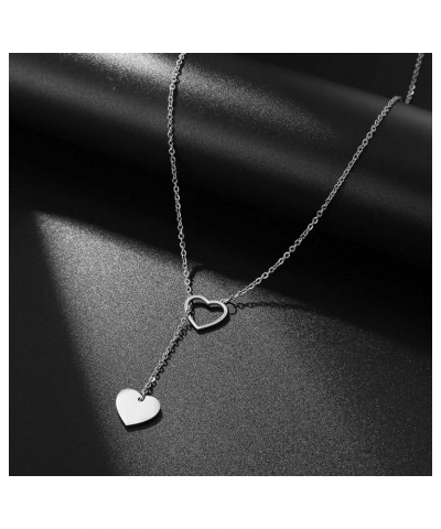 Lariat Necklace for Women Gold Star Necklace for Women Y Lariat Heart Pendant Necklace Jewelry Gift 382-S $7.13 Necklaces