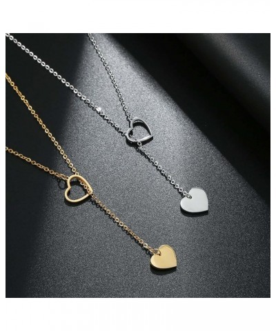 Lariat Necklace for Women Gold Star Necklace for Women Y Lariat Heart Pendant Necklace Jewelry Gift 382-S $7.13 Necklaces