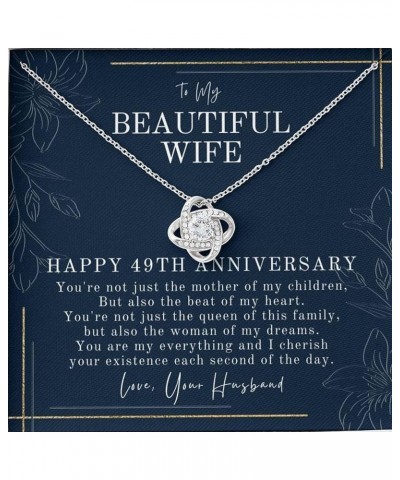 49th Anniversary Necklace Gift For Wife – 49 Year Wedding Jewelry Gift For Her – 49th Wedding Anniversary Wife Gift – 49 Year...