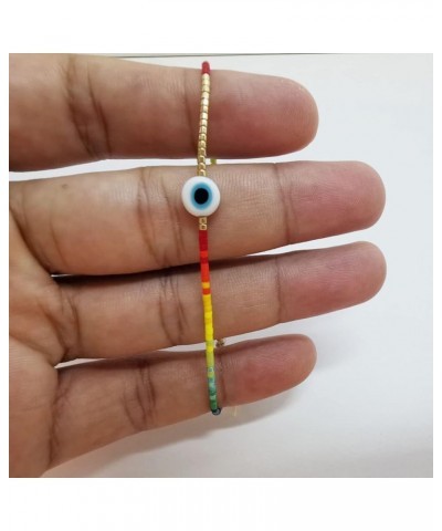 Pride Bracelet LGBTQ Lesbian Les Gay Bisexual Bracelets gifts for Men Women Teens Rb-Evil Eye $6.50 Bracelets