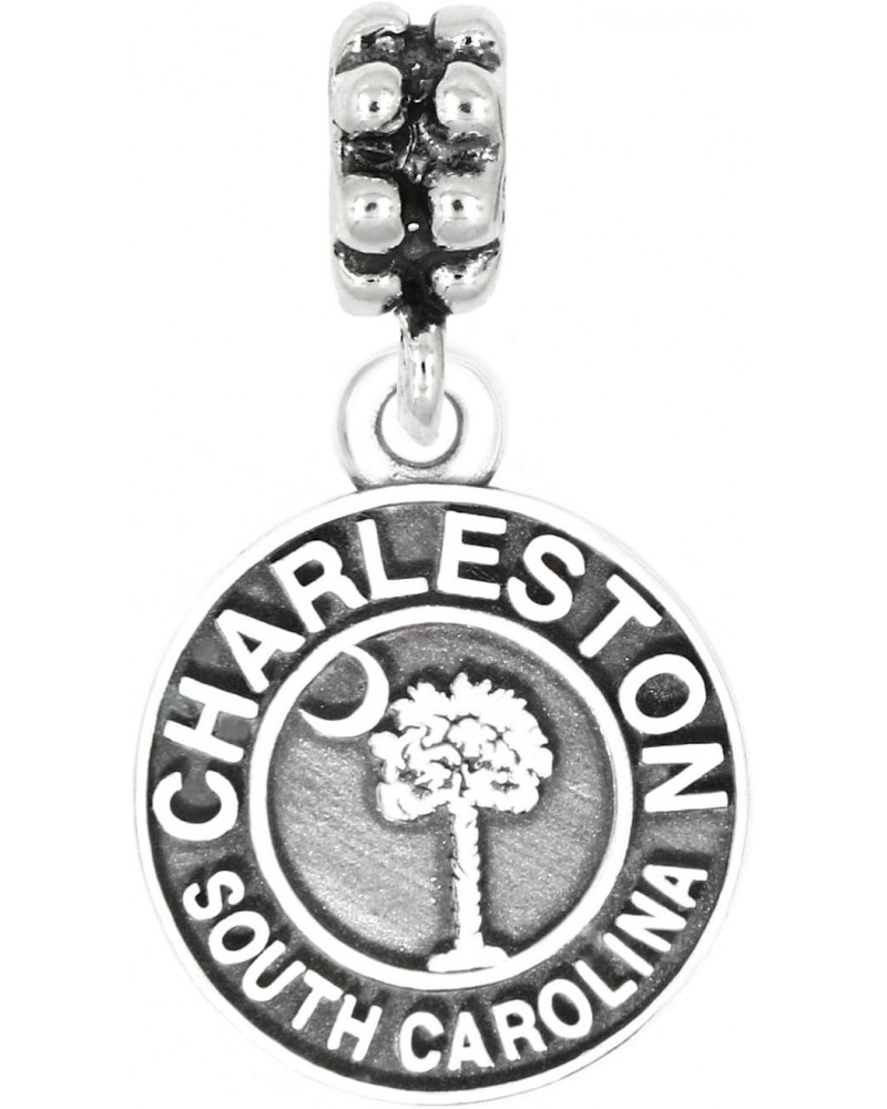 Sterling Silver Oxidized Charleston South Carolina Dangle Bead Charm $14.50 Bracelets