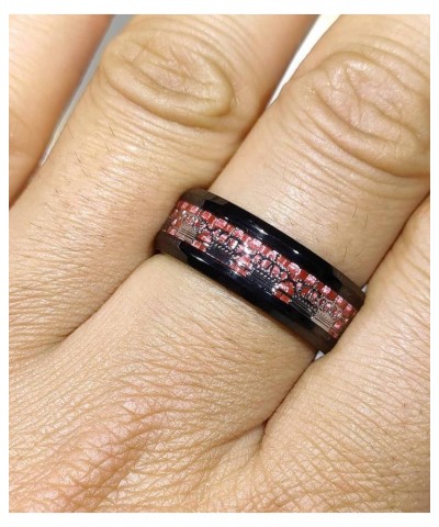 Couple Rings Matching Rings His Her Ring Red CZ Women's Wedding Ring Crown Rings women's size 8 & men's size 12 $10.58 Others