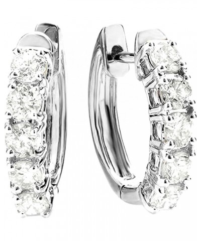 1-6 Carat Classic Diamond Huggies LAB GROWN Diamond Earrings Ultra Premium Collection (D-F Color, VS2-SI1 Clarity) 4.0 Carat ...