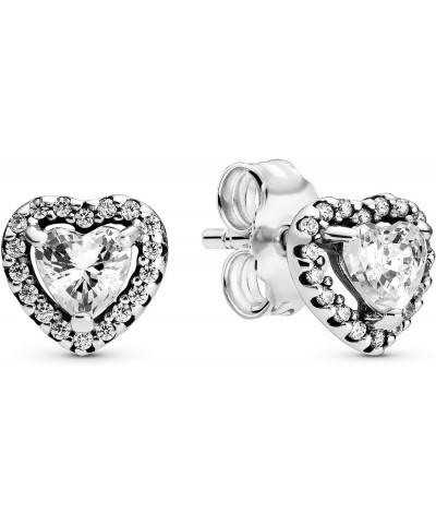 Elevated Heart, Clear CZ $29.37 Earrings