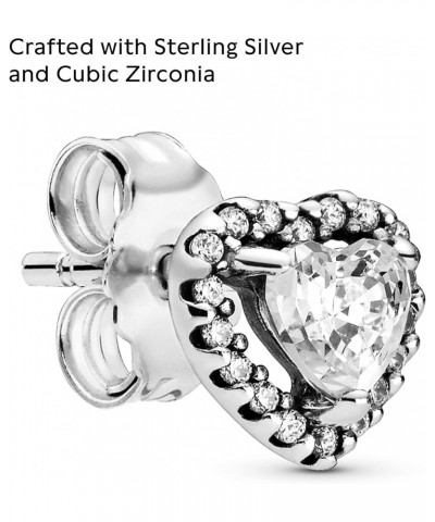 Elevated Heart, Clear CZ $29.37 Earrings